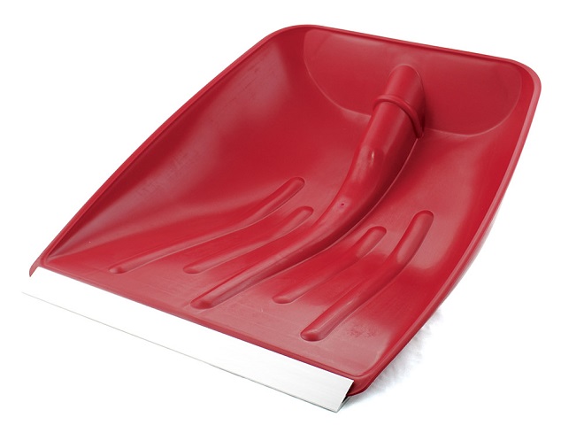 PALA IN PLASTICA ROSSA CON BORDO IN FERRO* Forche & Co 